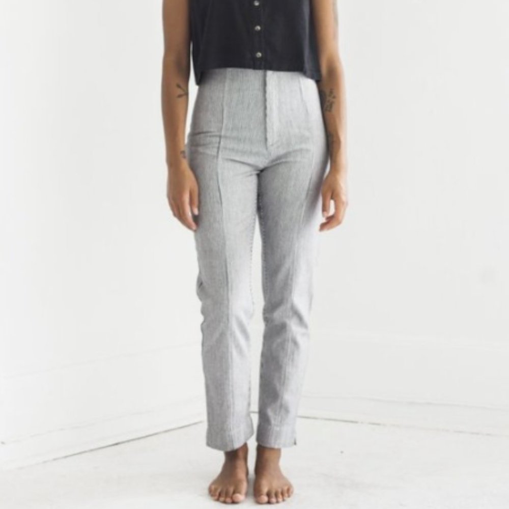 Esby Apparel Mercy Cigarette Pant Indigo Stripe 8